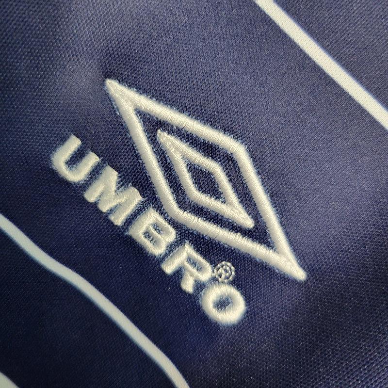Camisa Retrô Manchester United Away Azul 1999/00 Masculino Azul