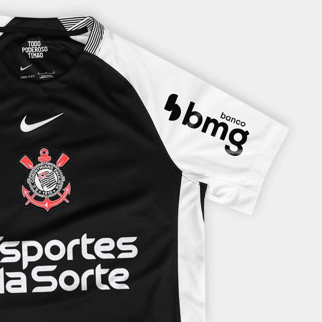Camisa Torcedor Feminina Corinthians II 2025/2026 Com Patrocínios