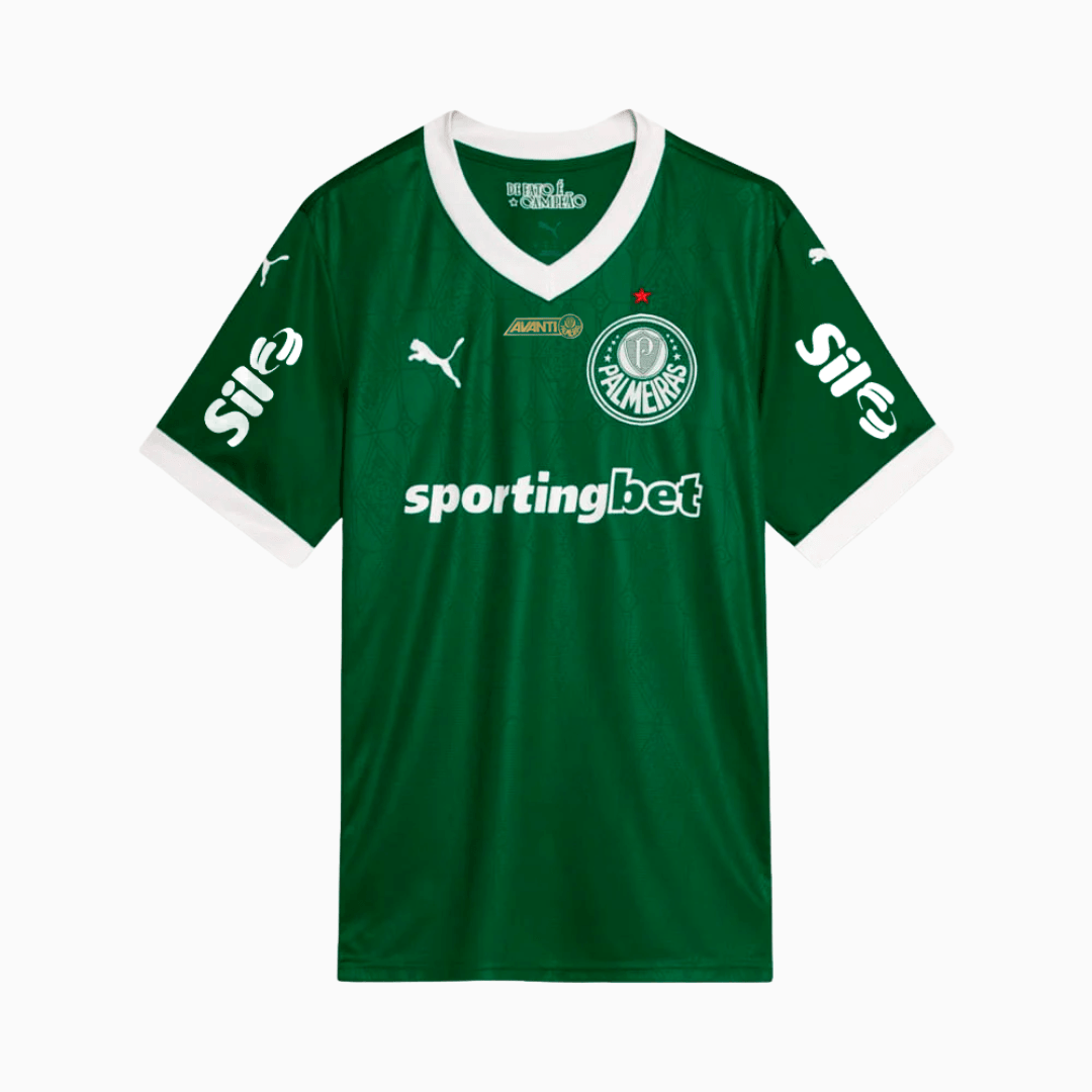 Camisa Torcedor Masculina Palmeiras I 2025/2026 Com Patrocínios