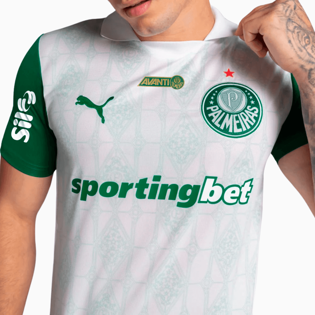 Camisa Torcedor Masculina Palmeiras II 2025/2026 Com Patrocínios