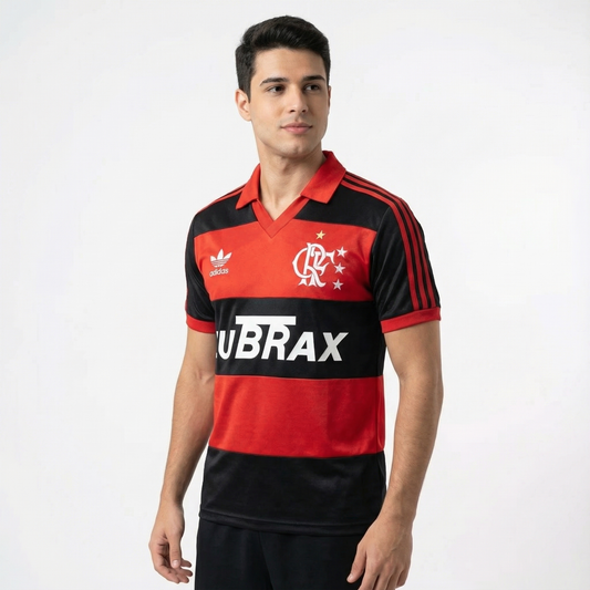 Camisa Retrô Torcedor Masculina Flamengo 1987