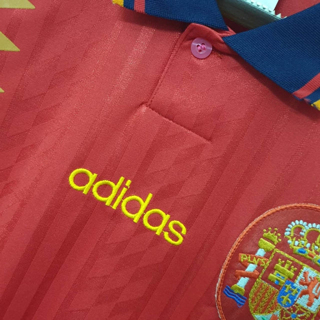 Camisa Retrô Torcedor Masculina Espanha 1994