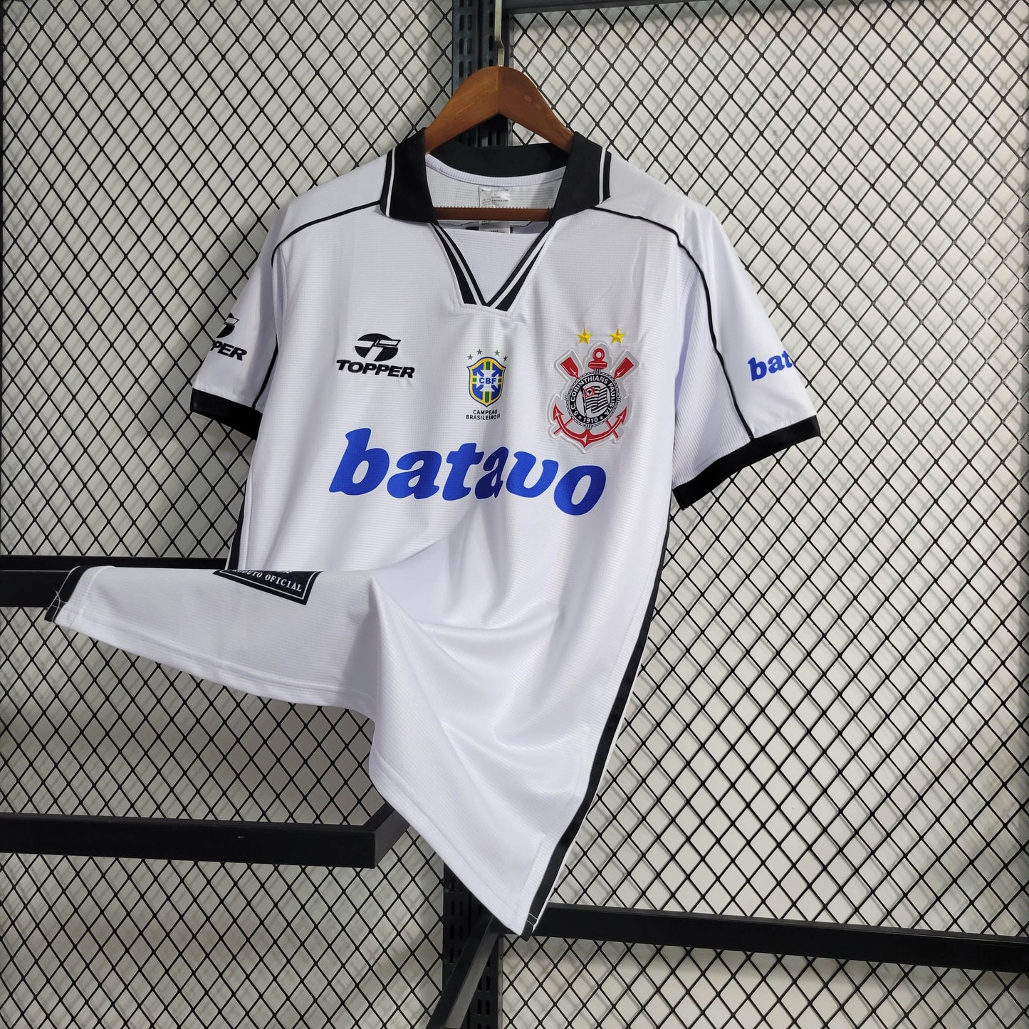 Camisa Retrô Torcedor Masculina Corinthians II 1999