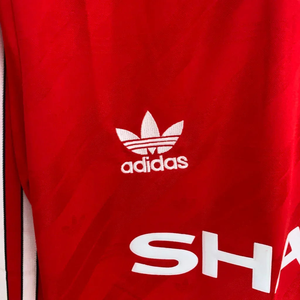 Camisa Retrô Manchester United Manga Longa - 86/88 Vermelho