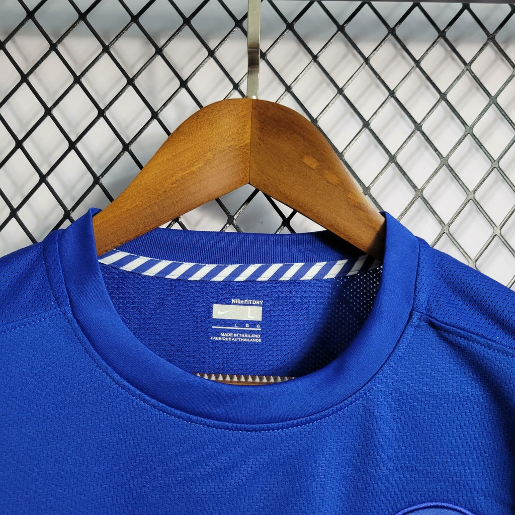 Camisa Retrô Manchester United 2007/08 Masculino Azul