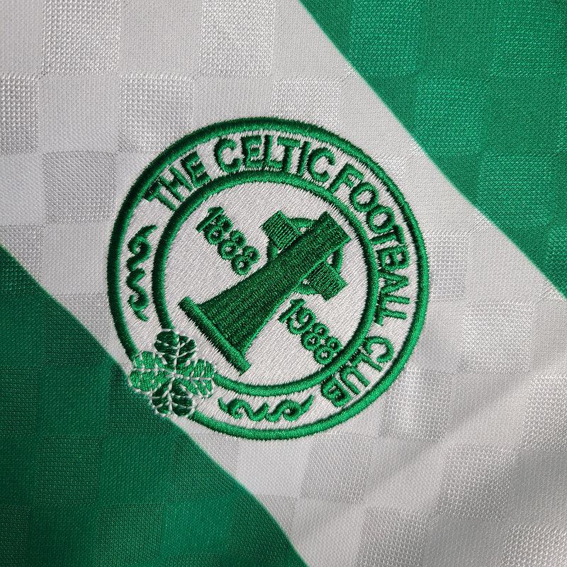 Camisa Retrô Celtics Home 1987/88 (Manga longa) Branco/Verde