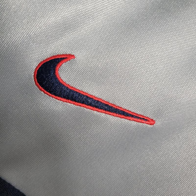 Camisa Retrô PSG Away 2000/01 Masculino Cinza e Branco