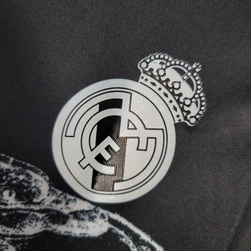 Camisa Manga Longa Retrô Torcedor Masculina Real Madrid III 2014