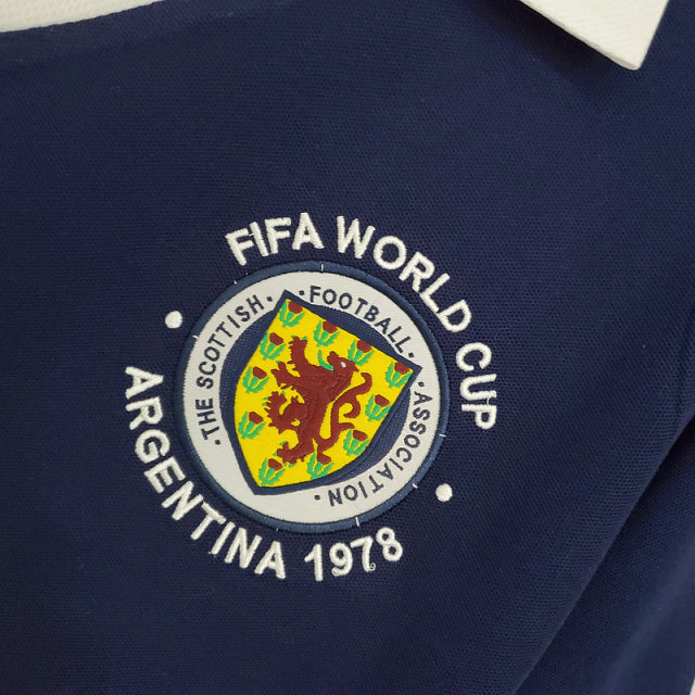 Camisa Escócia Retrô 1978 Azul