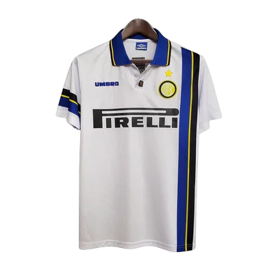 Camisa Inter de Milão Retrô 97/98 - Branca e Azul