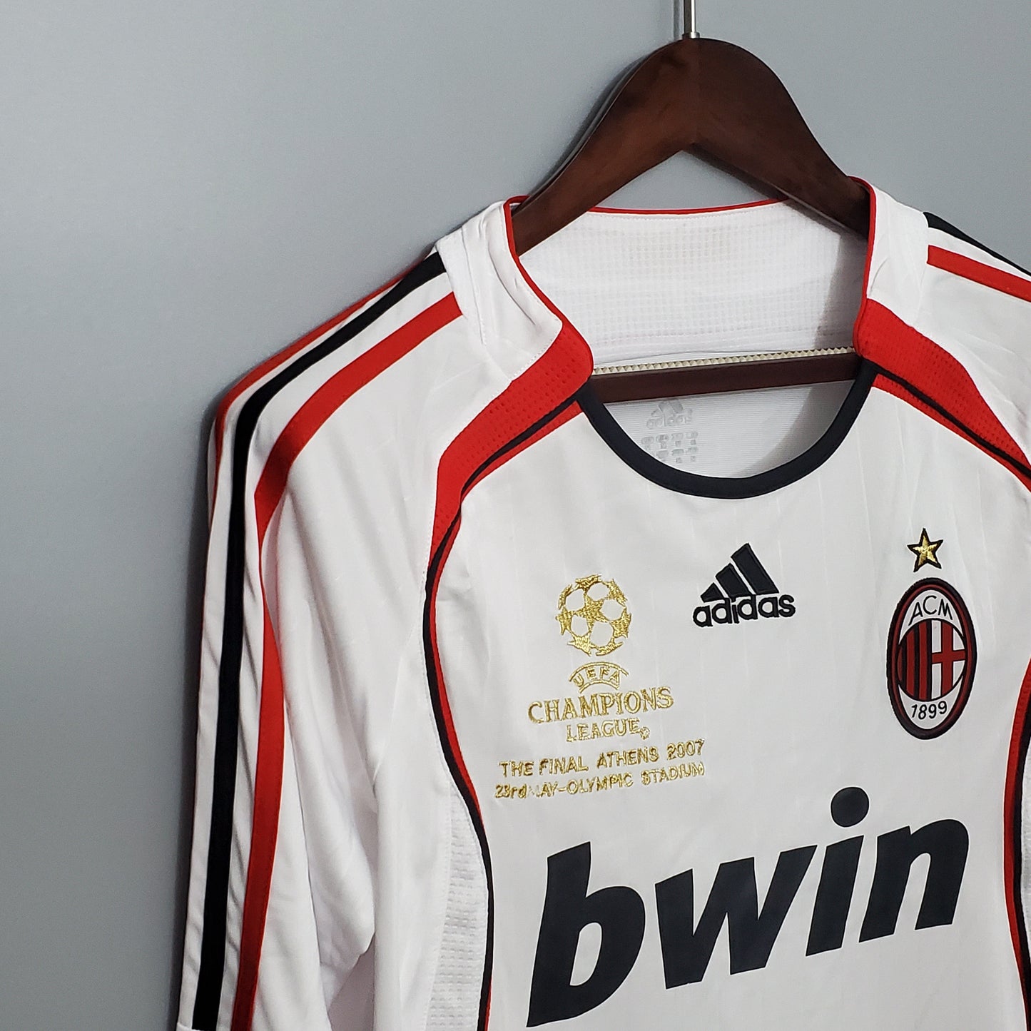 Camisa Manga Longa Torcedor Masculina Milan 2006/2007 Champions League