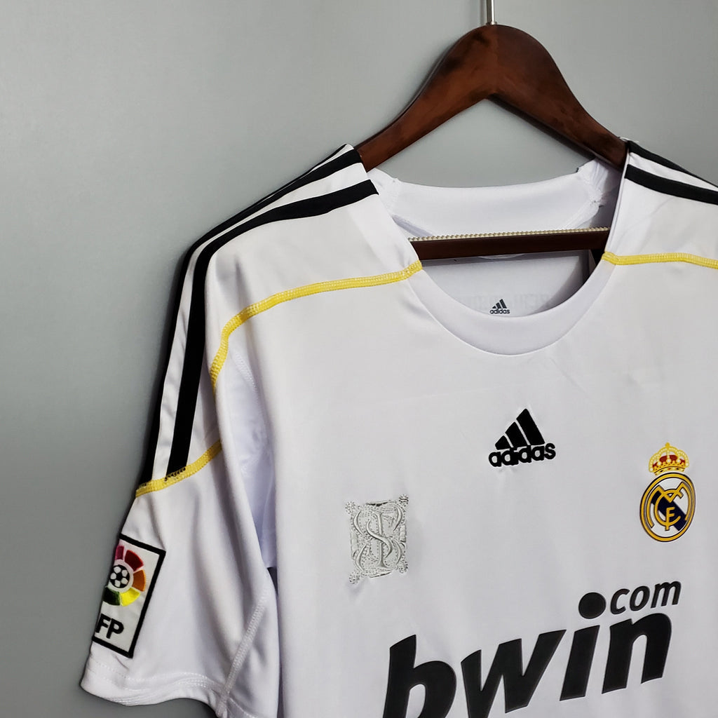 Camisa Retrô Real Madrid I Home 2009/10 Masculino Branco