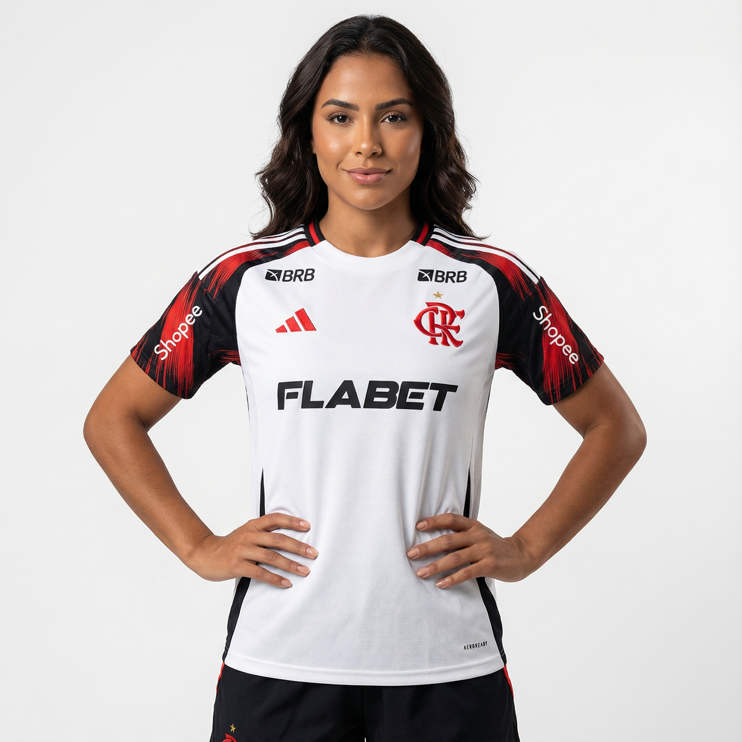 Camisa Torcedor Feminina Flamengo II 2025/2026 Com Patrocínios