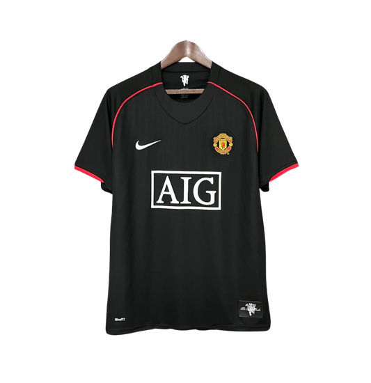 Camisa Retrô Manchester United III Third 2007/08 Masculino Preta