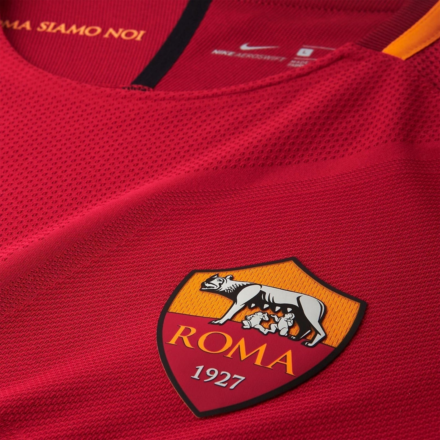 Camisa Retrô Roma I 2017/18 Masculino Vermelho