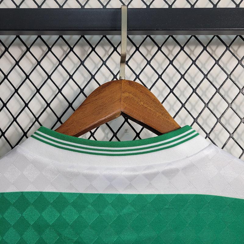 Camisa Retrô Celtics Home 1987/88 (Manga longa) Branco/Verde
