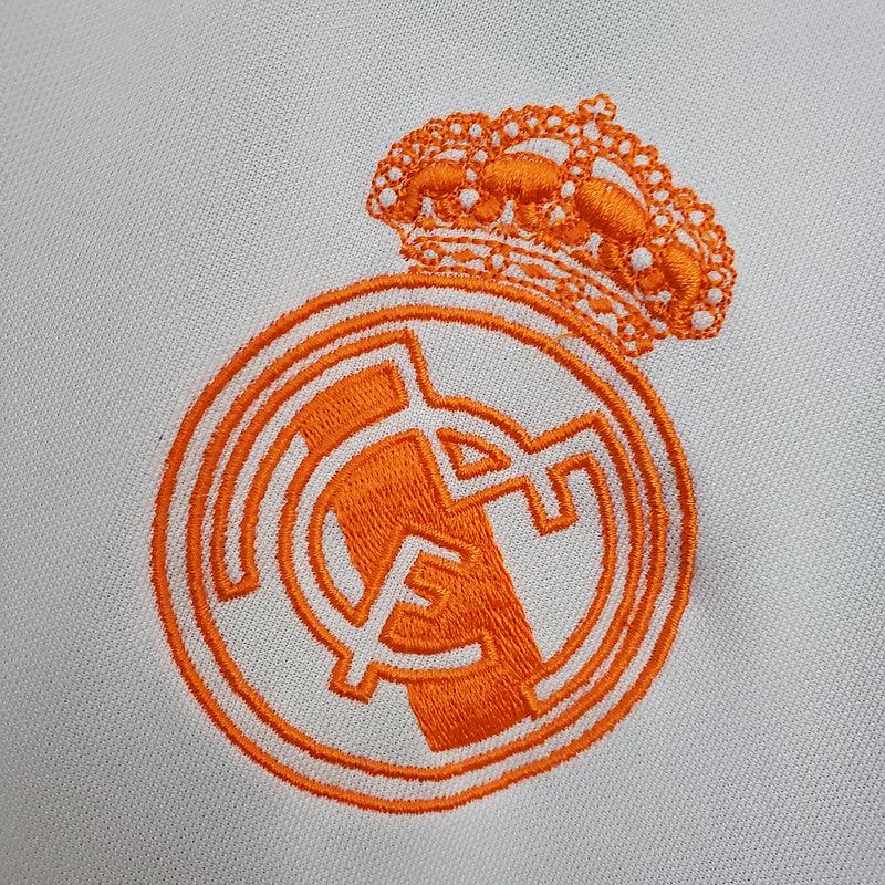 Camisa Real Madrid Treino 2021/22 Retrô - Branca