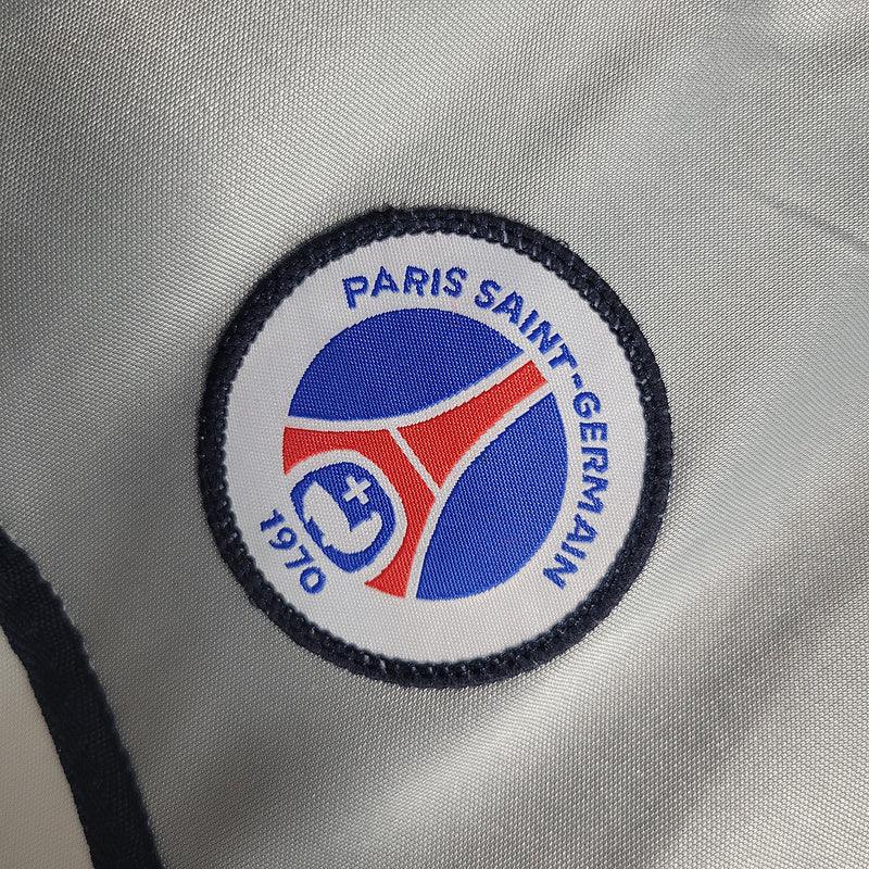 Camisa Retrô PSG Away 2000/01 Masculino Cinza e Branco