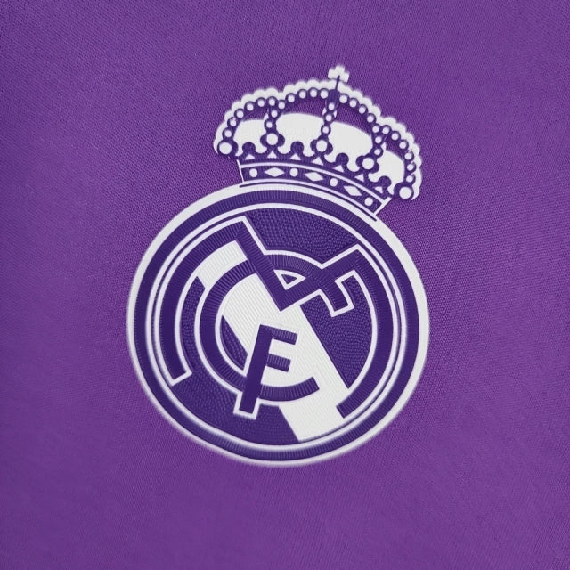 Camisa Retrô Real Madrid II Away 2016/17 Masculino Roxo
