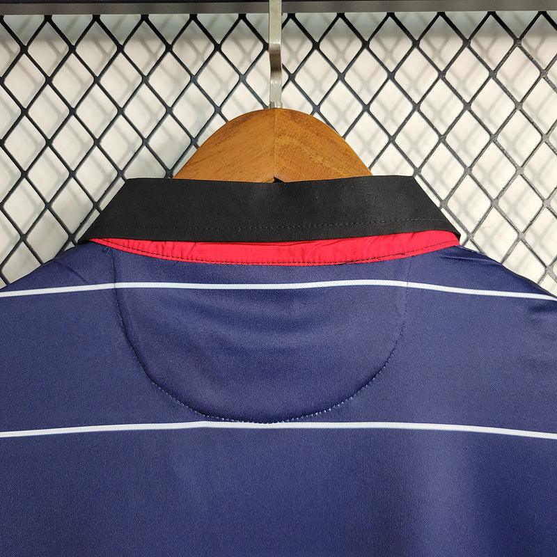 Camisa Retrô Manchester United Away Azul 1999/00 Masculino Azul