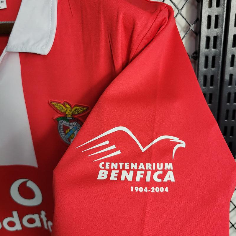 Camisa Benfica Polo 2004/05 Masculino Retrô