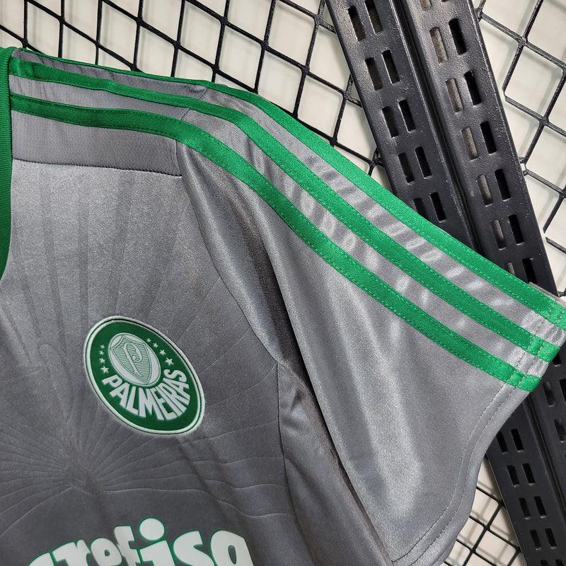 Camisa - Palmeiras 2015 Retrô- Cinza/Verde