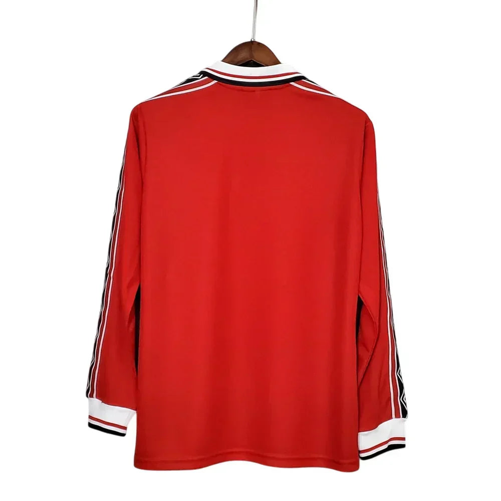 Camisa Manga Longa Retrô Torcedor Masculina Manchester United 1998