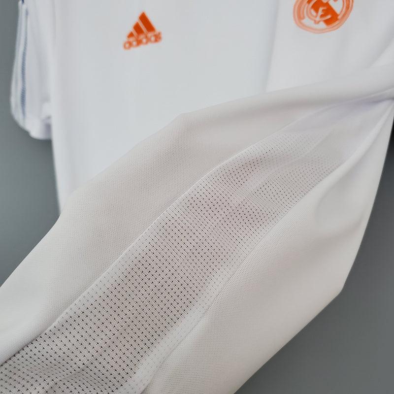 Camisa Real Madrid Treino 2021/22 Retrô - Branca