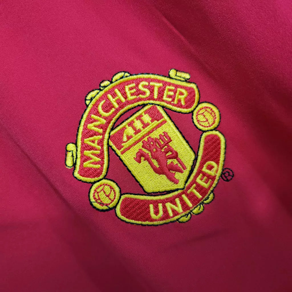 Camisa Retrô Manchester United Manga Longa 2004/06 Masculino Vermelho