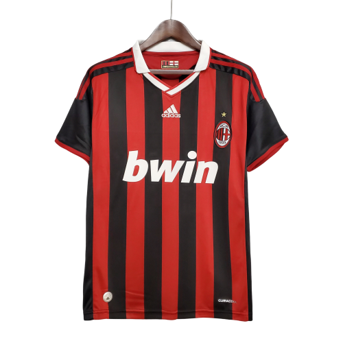 Camisa Retrô Milan I 2009/10 Vermelho e Preto