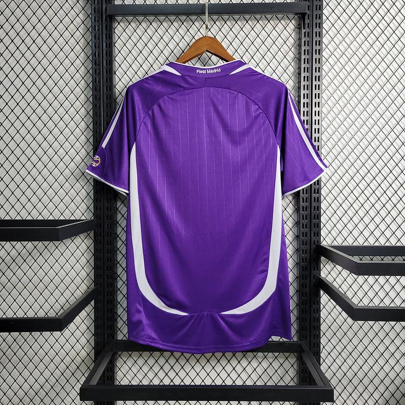 Camisa Real Madrid Away 2006/07 Retrô - Roxa