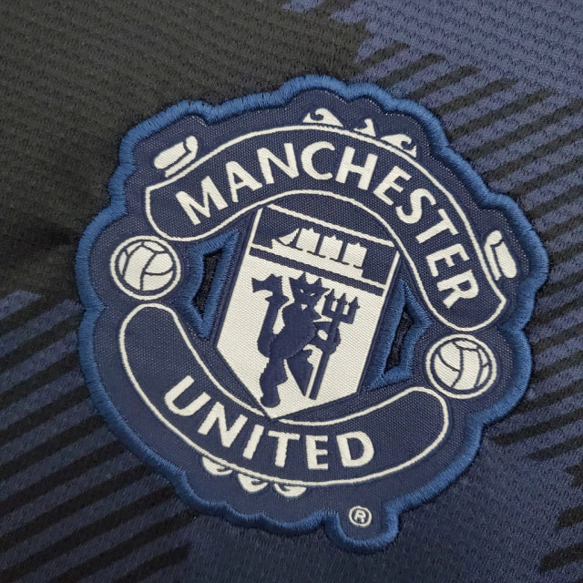 Camisa Manchester United Retrô 2013/2014 Azul Marinho
