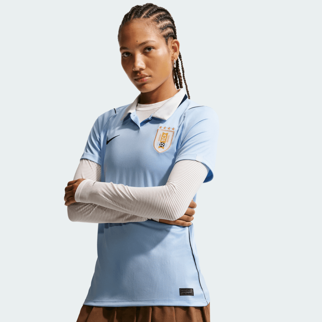 Camisa Torcedor Feminina Uruguai I 2026 Copa do Mundo