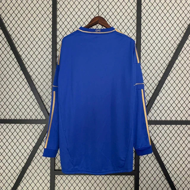 Camisa Retrô Chelsea Manga Longa - 12/13 Azul