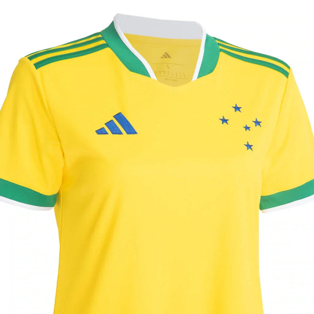 Camisa Cruzeiro 2026/27 Verde Amarela Copa do Mundo - Feminina