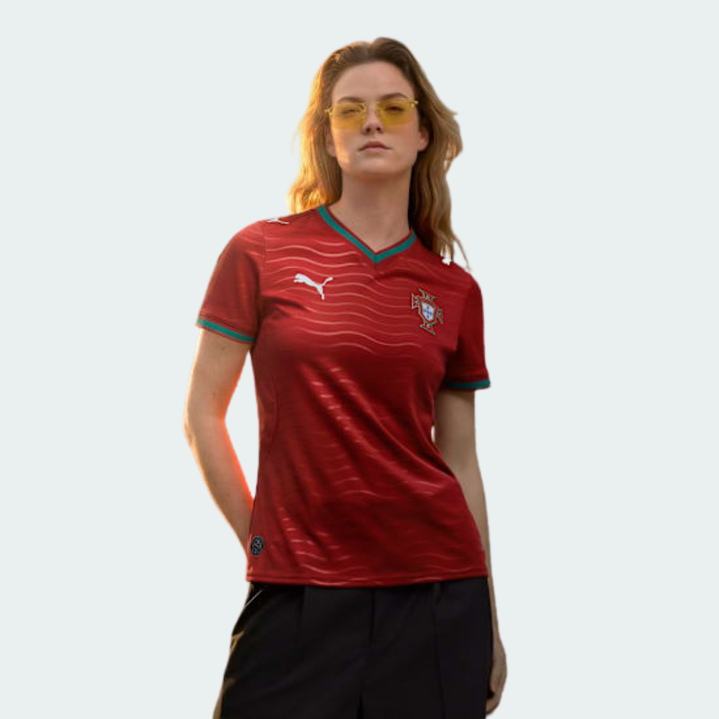 Camisa Torcedor Feminina Portugal I 2026 Copa do Mundo