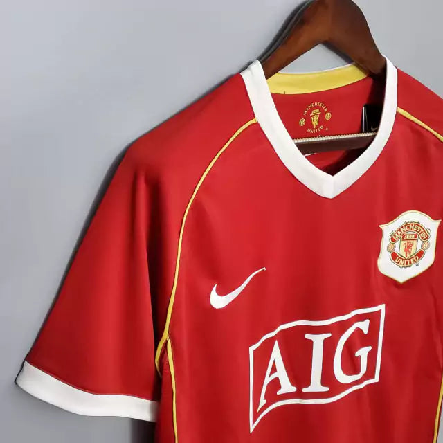 Camisa Retrô Manchester United 2006/07 Masculino Vermelho