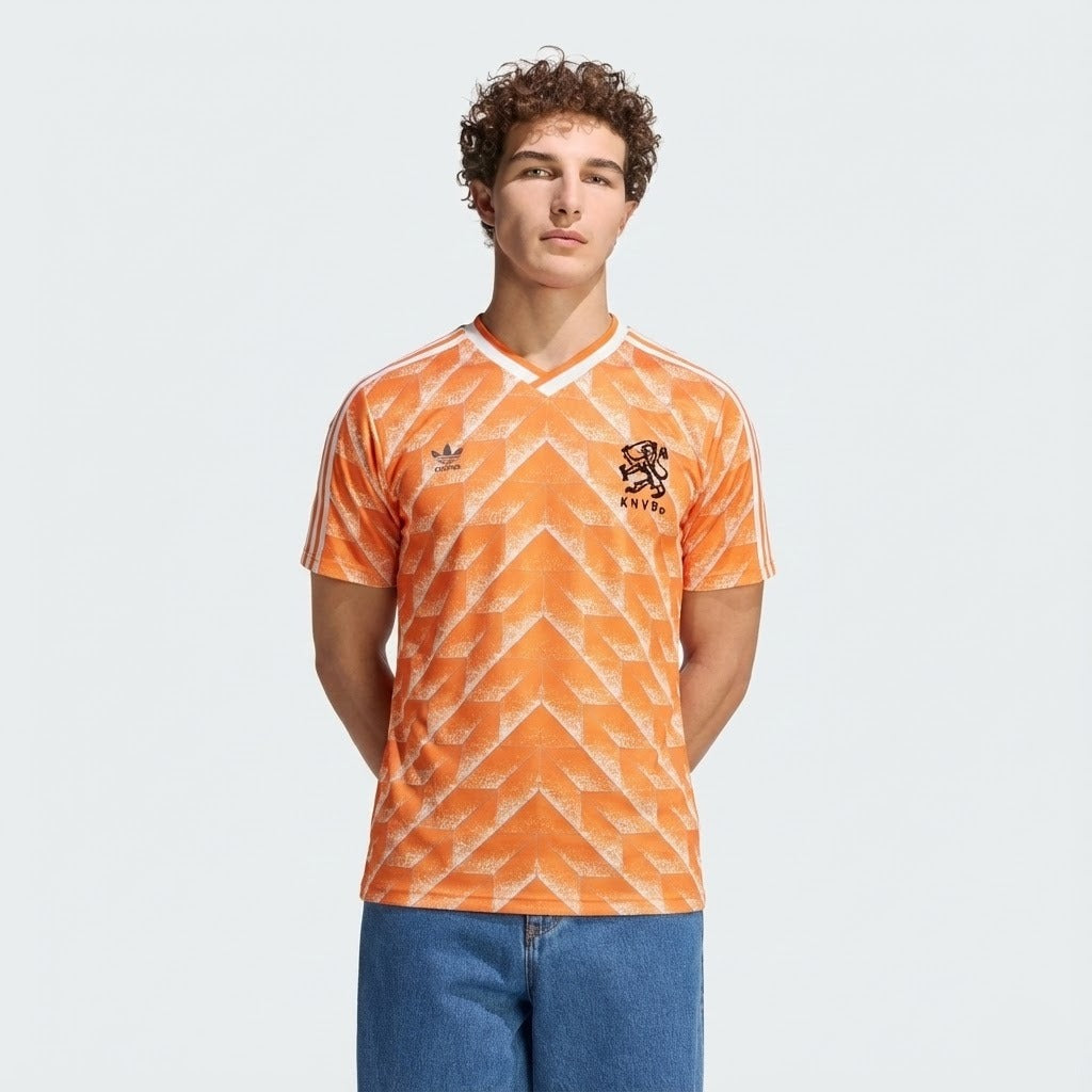 Camisa Retrô Torcedor Masculina Holanda I 1988