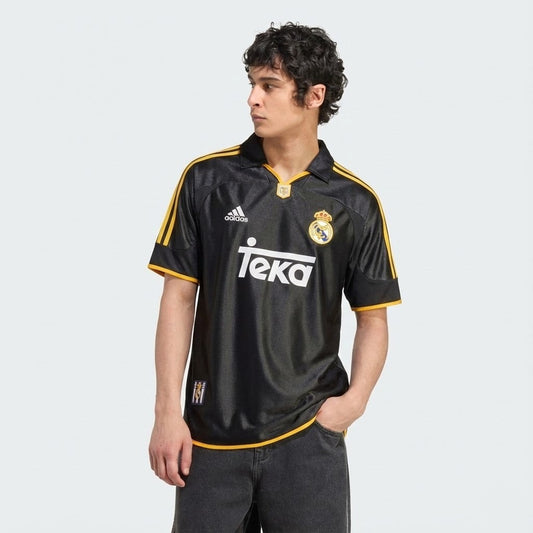 Camisa Retrô Torcedor Masculina Real Madrid II 1999