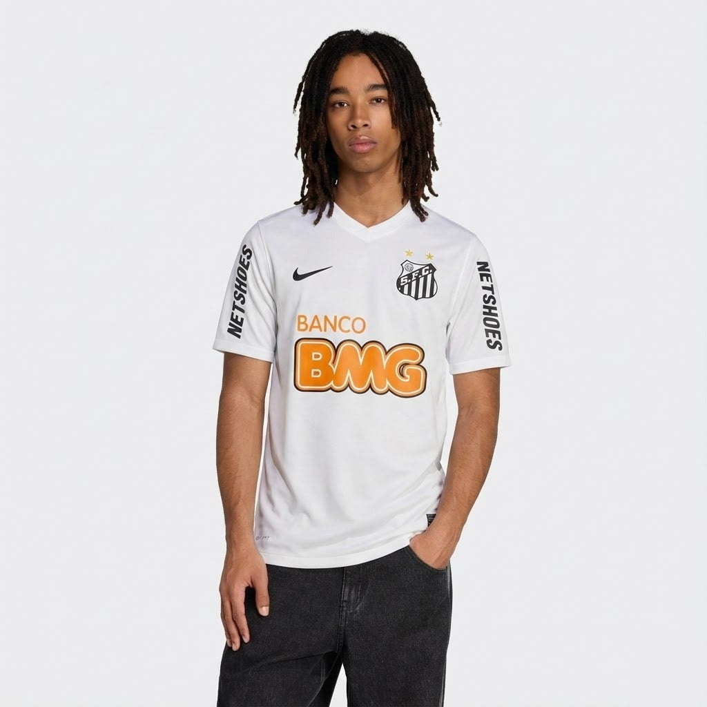 Camisa Retrô Torcedor Masculina Santos I 2012