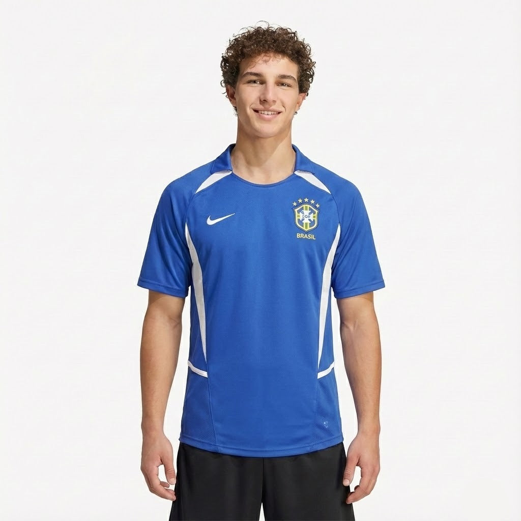 Camisa Retrô Torcedor Masculina Brasil II 2002