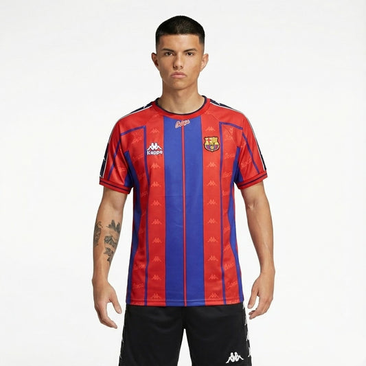 Camisa Retrô Torcedor Masculina Barcelona I 1997