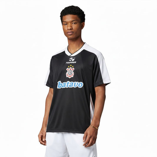 Camisa Retrô Torcedor Masculina Corinthians II 2000