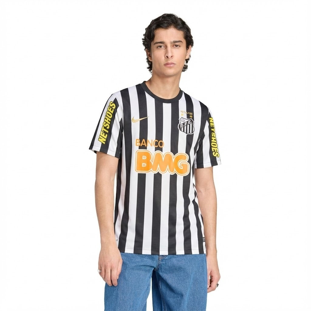 Camisa Retrô Torcedor Masculina Santos II 2012