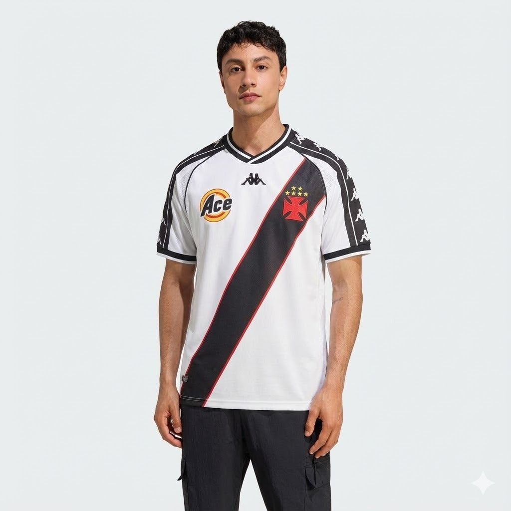 Camisa Retrô Torcedor Masculina Vasco II 2000