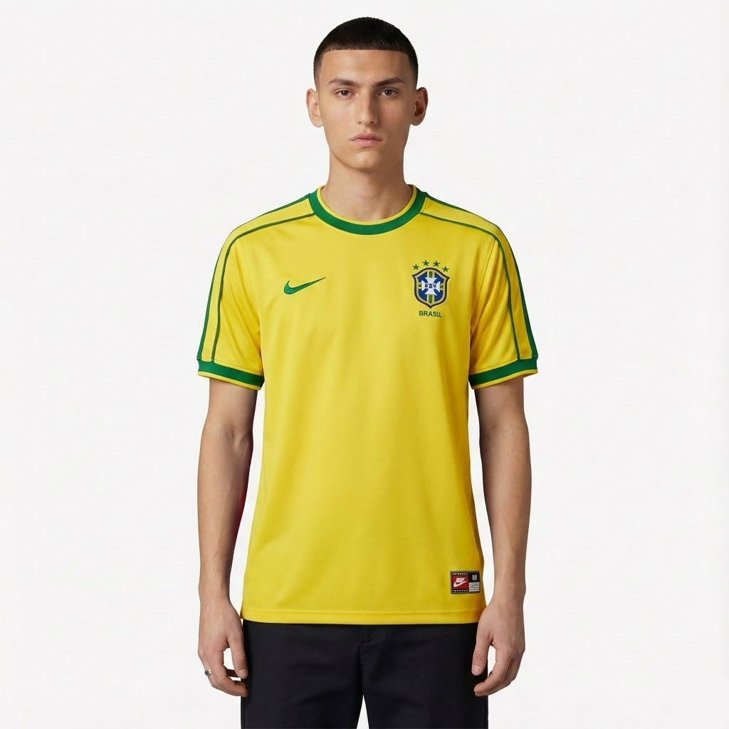 Camisa Retrô Torcedor Masculina Brasil I 1998