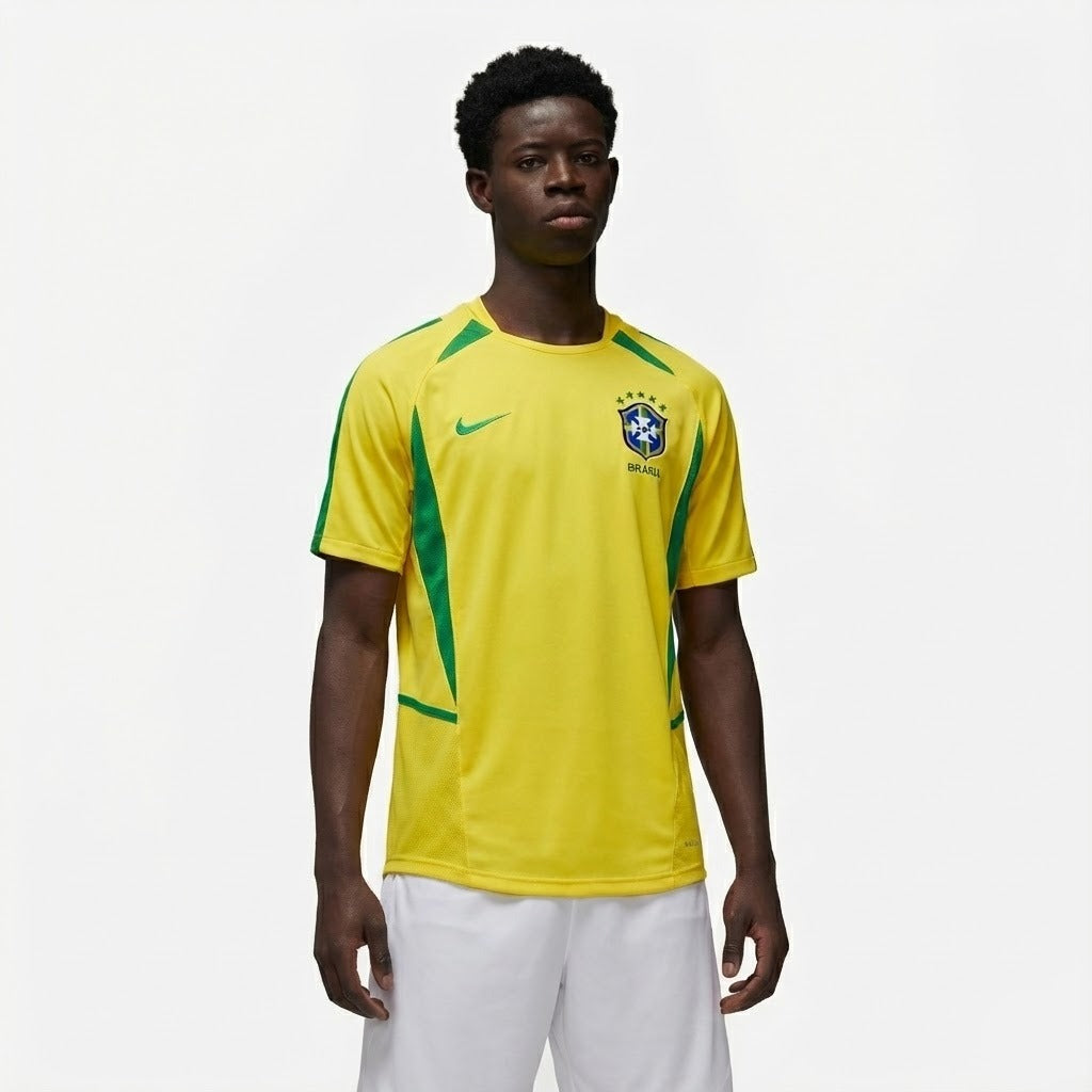 Camisa Retrô Torcedor Masculina Brasil I 2002