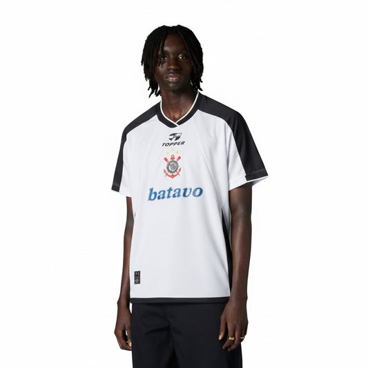 Camisa Retrô Torcedor Masculina Corinthians I 2000