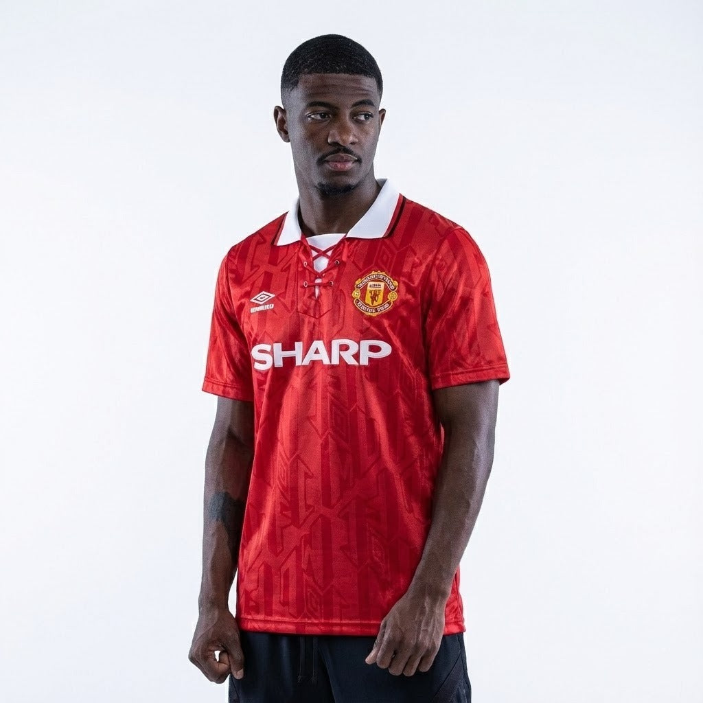 Camisa Retrô Torcedor Masculina Manchester United I 1992