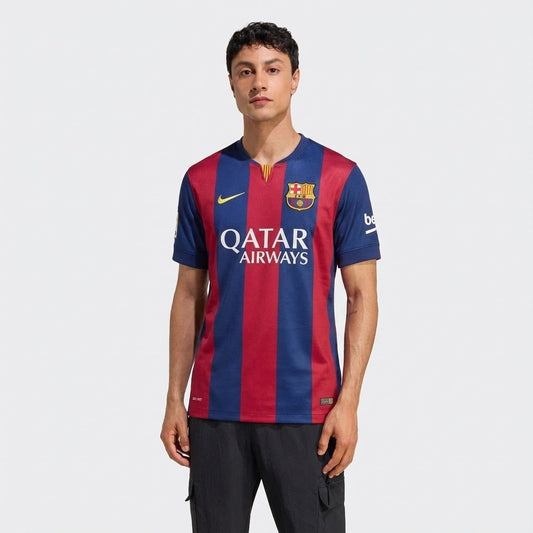 Camisa Retrô Torcedor Masculina Barcelona I 2014